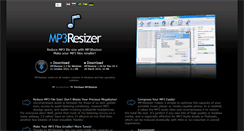 Desktop Screenshot of mp3resizer.com